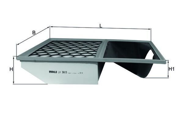 Hava Filtresi  Iveco Daily P.Van (2014->)  MAHLE LX 3603