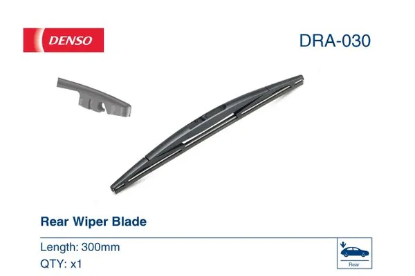 Silecek Süpürgesi Arka  300 mm - 12 inç Nissan Pathfinder 4/5 Kapı (R51)(01.2005->)  DENSO DRA-030