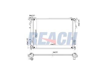Su Radyatörü  VEKA 16-4441  253103K080 25310-3K080 253103K180 25310-3K180 253103K090 253103K190 253103K140