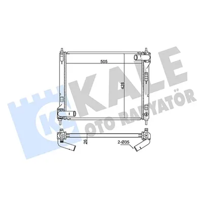 Su Radyatörü  Nissan Juke (F15E)(06.2010->)  KALE 346005