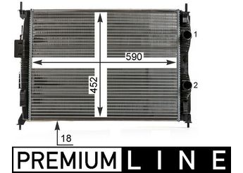 Su Radyatörü  MAHLE CR 14 000P  1439103 21400JD000