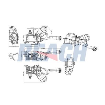 Motor Yağ Soğutucu  Fiat Fiorino ( Qubo ) (300/225) Combi / Panorama (2008->)  SWAPP 52211
