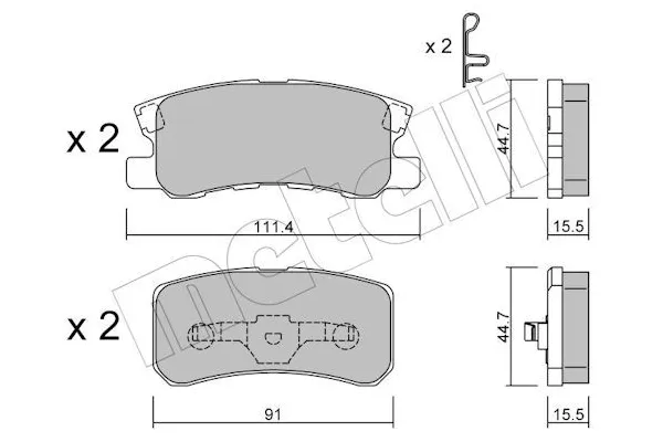 Fren Disk Balata Arka Jeep Compass (MK)(2006->)  DAIWA 108-6360