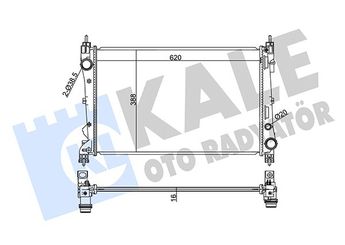 Su Radyatörü  KALE 347325  39074661 1300305 13310787 13267669 1300328 51812209 51938013 95510450 95515327 K51812209 K51938013 1300350