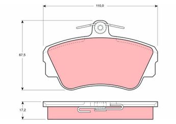 Fren Disk Balata Ön TRW GDB812  GDB812 3344061 3344787 33447871