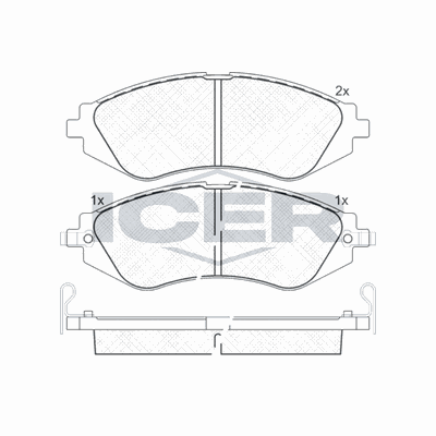 Fren Disk Balata Ön Chevrolet Rezzo (2005->)  OTOZONE FDO5027-R