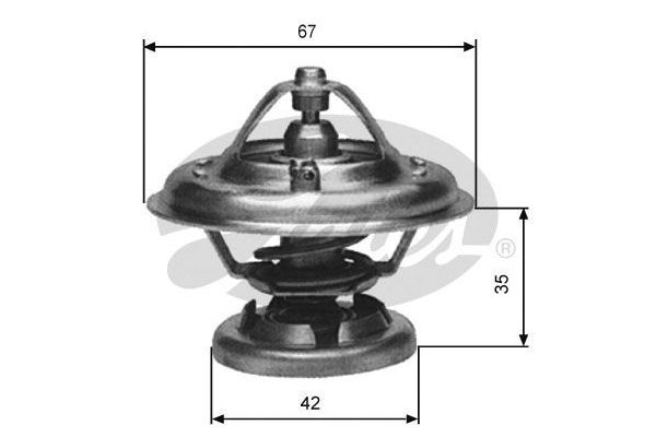 Termostat  Mercedes 124 S.Wagon (BM 124)(09.1985->)  GATES TH12685G1