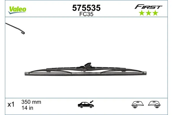 Silecek Süpürgesi Ön  350 mm - 14 inç VALEO 575535