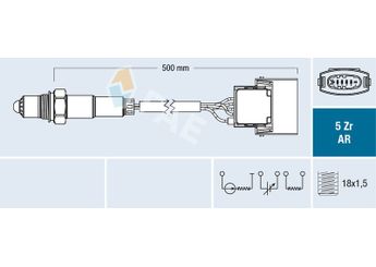 Oksijen (Lambda) Sensörü  FAE 75015  9200392 24450850 2200392 9129871 9195882 920092 SG1732 SG-1732