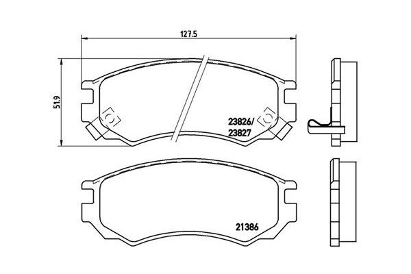Fren Disk Balata Ön Nissan 100 NX (B13)(11.1990->)  MAGNETI MARELLI 363700456055