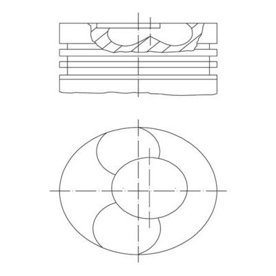 Piston (80.01MM-STD)  MAHLE 028 PI 00113 000