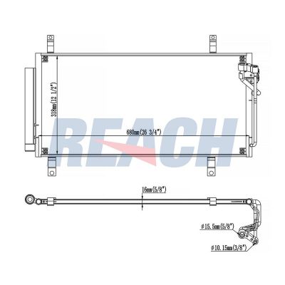 Klima Radyatörü  VEKA 43-2702