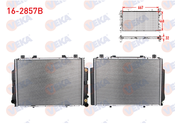 Su Radyatörü  VEKA 16-2857B  96992838