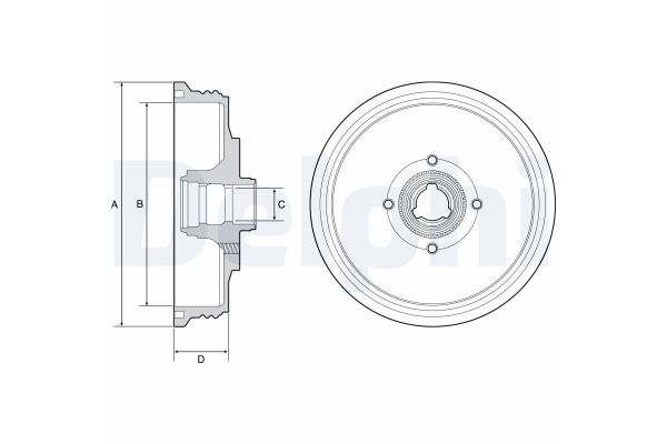 Kampana Arka Sağ veya Sol DELPHI BF510