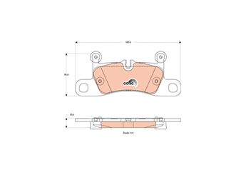 Fren Disk Balata Arka TRW GDB1875  GDB1875 7P0698451 7P0 698 451 7P6698451 7P6 698 451 7P6698451C 7P6 698 451 C 7P0698451A 7P0 698 451 A 95835293900 958 352 939 00 99135293902 991 352 939 02 99135293904 PAA698451 PAA698451A 7P0698451D 7P0 698 451 D