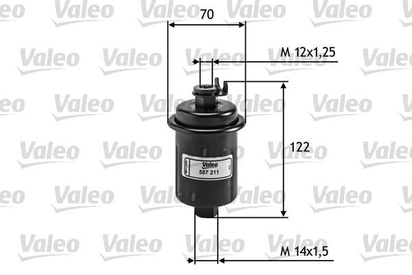 Yakıt Filtresi  Toyota Starlet (P9)(1996->)  VALEO 587211