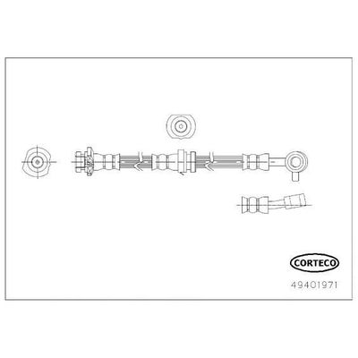 Fren Hortumu Ön Sağ veya Sol WALBURG WBH0633