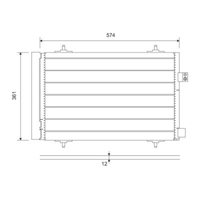 Klima Radyatörü  Citroen C5 4 Kapı (04.2008->)  VALEO 814363