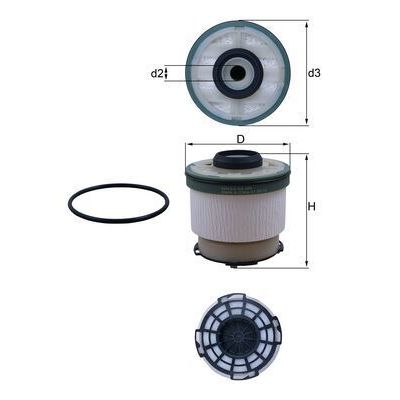 Yakıt Filtresi  Ford Ranger (TKE)(2011->)  MAHLE KX 385D