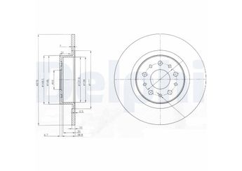 Fren Disk Ayna Arka Sağ ve Sol DELPHI BG3857  71770926 71772256 46469908 46542702 6001073170