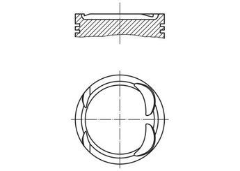 Piston (86.00MM-STD)  MAHLE 083 03 00  11251404929 11 25 1 404 929 11251404961 11 25 1 404 961 1404961