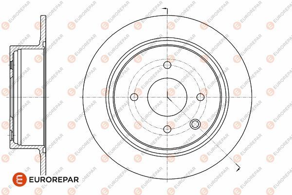 Fren Disk Ayna Arka Sağ ve Sol Nissan Tiida (C11X/SC11X)(02.2007->)  EUROREPAR 1642781480