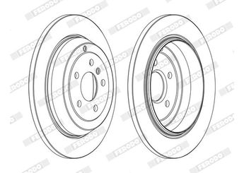 Fren Disk Ayna Arka Sağ ve Sol FERODO DDF1530C  1644230512 1644231212 A1644230512 A1644231212 F10501644231212 N1644230512 N1644231212