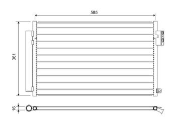 Klima Radyatörü  VALEO 822641  51887906 52102802