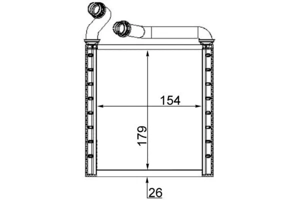 Kalorifer Radyatörü  MAHLE AH 223 000S
