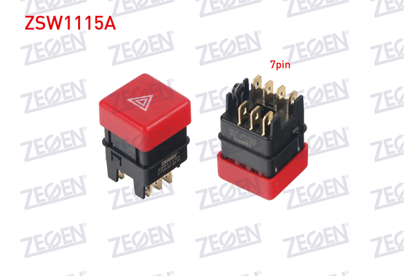 Dörtlü Flaşör Düğmesi  Fiat Croma (154)(05.1986->)  ZEGEN ZSW1115A