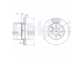 Fren Disk Ayna Ön Sağ ve Sol DELPHI BG2282C  4020600QAJ 40206-00QAJ 4020600Q0D 7700756572 7700 756 572 7701204286 7701 204 286