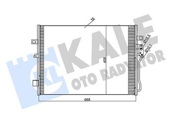 Klima Radyatörü  KALE 345680  68038239AA 68102117AA K68038239AA K68102117AA