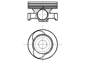 Piston  NÜRAL 8775660050000G  A6070301900 A6070301800 A607 030 18 00 A607 030 19 00 A6070302000 A607 030 20 00 120101511R 120101700R 120101986R 120109077R 120109236R 120109962R 120A11635R 120A13972R 120A17283R 120A17450R
