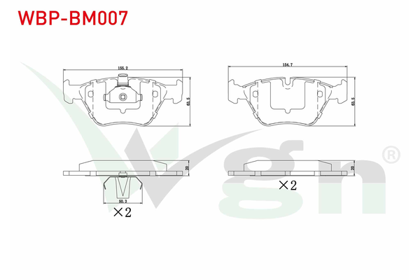 Fren Disk Balata Ön WGN WBP-BM007