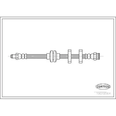 Fren Hortumu Ön Sağ veya Sol Lancia Dedra S.Wagon (1994->)  FROW 158.1112.001