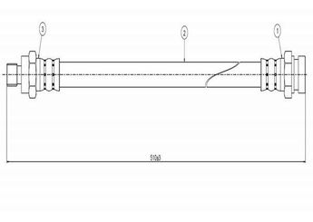 Fren Hortumu Ön Sağ veya Sol CAVO C800 073A  7701365330 7701582523 84140390 7701000239 7701348799