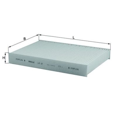 Polen Filtresi  Nissan Kubistar (X76)(07.2003->)  MAHLE LA 87