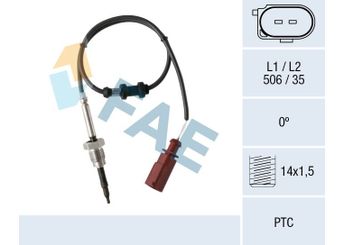 Egzoz Sıcaklık Sensörü  NGK 93600  3L906088CE 137010 2507010 3G906088B 03G 906 088 B 03L 906 088 CE 3L906088HM 03L 906 088 HM