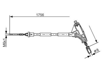 El Fren Teli Ön Sağ veya Sol BOSCH 1 987 477 870  1987477870 4745P2