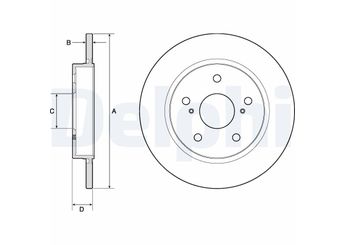 Fren Disk Ayna Arka Sağ ve Sol DELPHI BG4183  4243102170 4243102180 4243112280