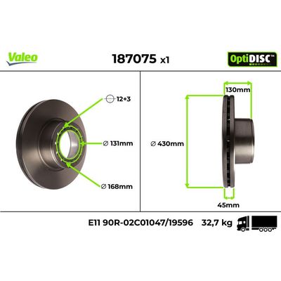 Fren Disk Ayna Ön Sağ ve Sol VALEO 187075