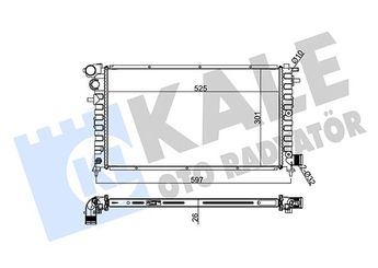 Su Radyatörü  KALE 217100  1770080A00 1301VT 1301.VT 1301VV 1301VW 1301VX 1301VY 133092 1330.92 1331NQ 1331.NQ 1331T3 1331.T3