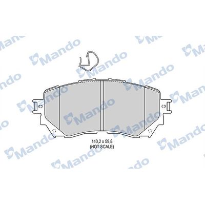 Fren Disk Balata Ön Mazda 6 Kombi (GJ)(08.2012->)  MANDO MBF015646