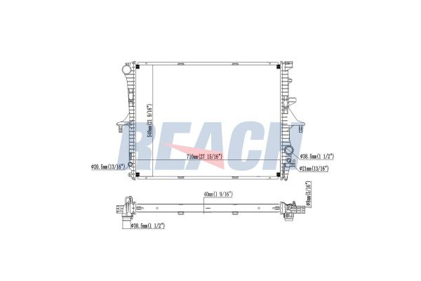 Su Radyatörü  Porsche Cayenne (Typ 9PA1)(01.2007->)  MANDO 2531025Q11