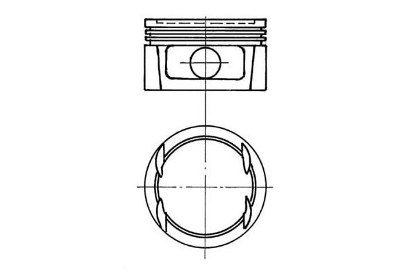 Piston (86.00MM-STD)  KOLBENSCHMIDT 91023700