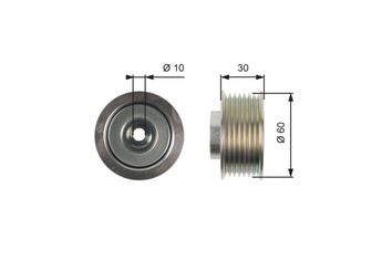 Vantilatör Kayış Gergi Rulmanı  GATES T36406  4916067J00