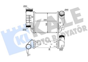 Turbo Radyatörü  ORİS IAU504062  4F0145806AA 4F0145806E 4F0.145.806 E