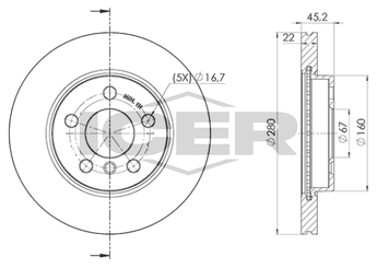 Fren Disk Ayna Ön Sağ ve Sol AYD 50847  34116866295 34116799347 34 11 6 799 347 34 11 6 866 295 6799347 6 799 347 6866295 6 866 295