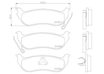 Fren Disk Balata Arka BREMBO P 37 009  K05179242AA 5083882AC 05083882AC 5179242AA 05179242AA K05083882AC 5083882AB 05083882AB 2AMV4882AA 5083882AD 5083882AE 5179242AB 5191823AA K05083882AB K05083882AE K5083882AB K5083882AC K5083882AD K5083882AE K5179242AA K5179242AB K5191823AA