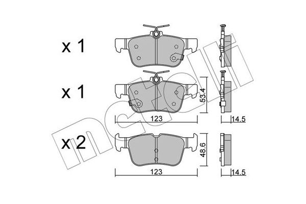 Fren Disk Balata Arka METELLI 22-1040-1